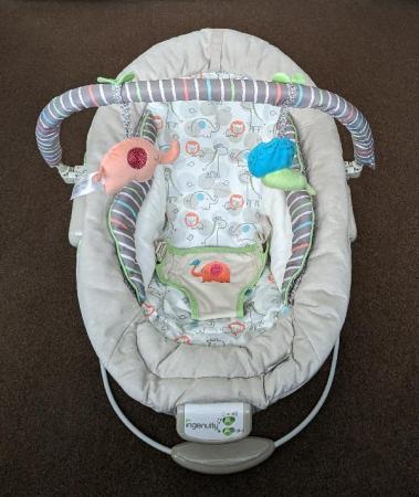 Image 2 of Lovely Jungle Themed Baby Bouncer With Vibration & Sounds
