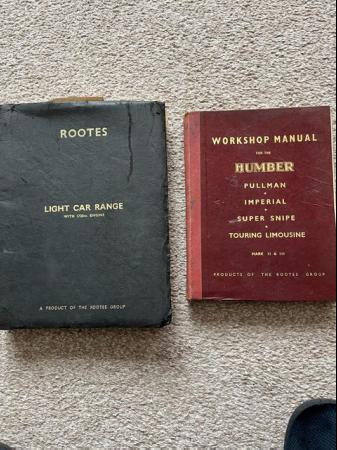 Image 1 of Old Car Manuals Rootes and Humber
