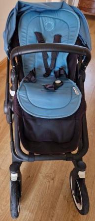 Image 3 of Bugaboo Buffalo bassinet/pushchair & accessories Blue