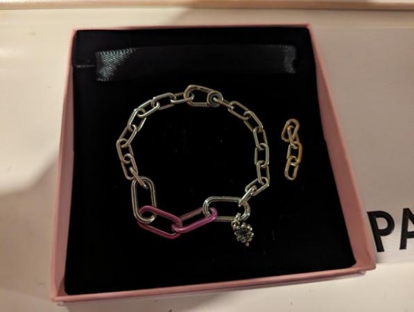 Image 1 of Genuine Pandora ME Small-Link Chain Bracelet with links