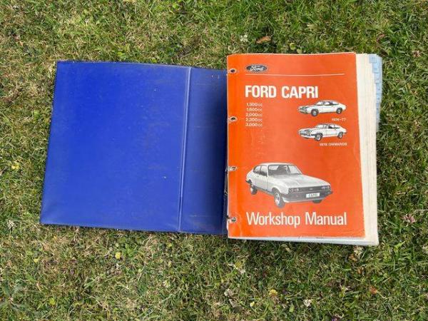 Image 3 of Ford Capri Workshop Literature/Manual