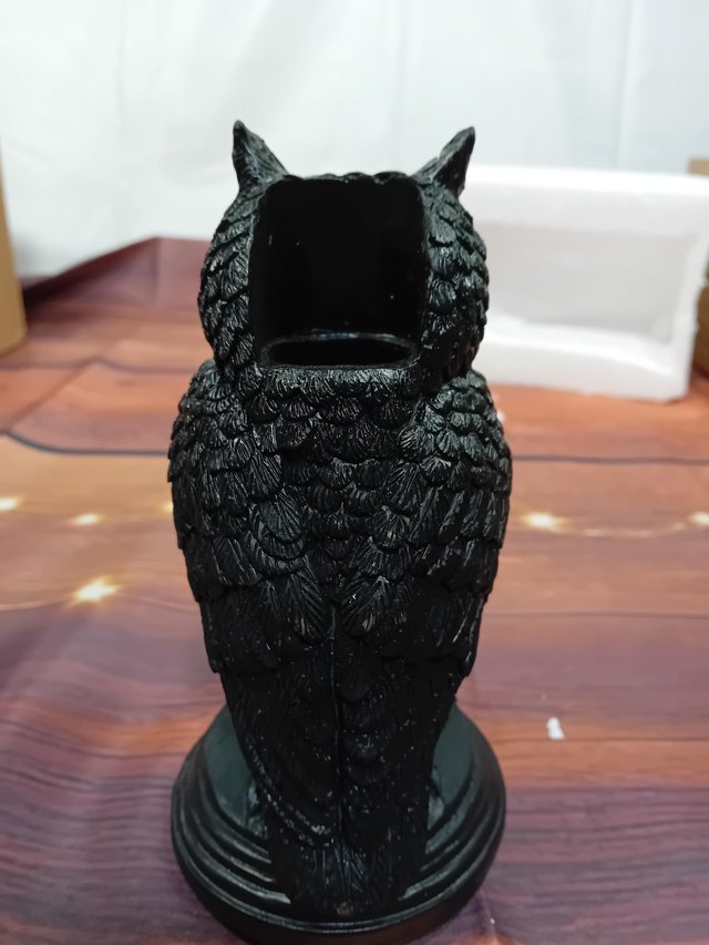 Preview of the first image of Gothic candle holder owl.