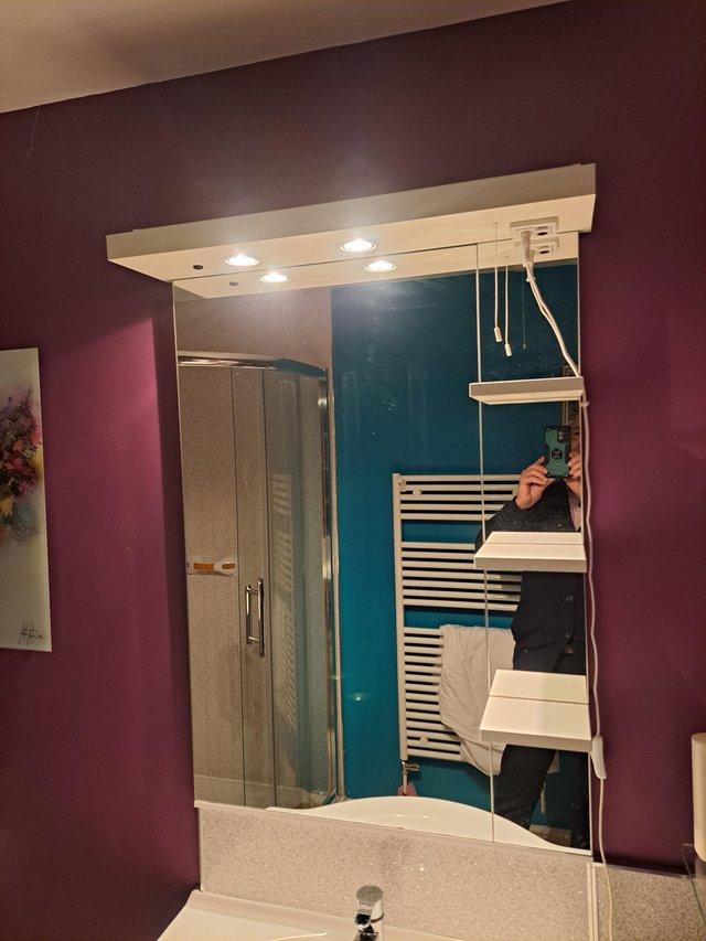 Preview of the first image of Illuminated bathroom  mirror.