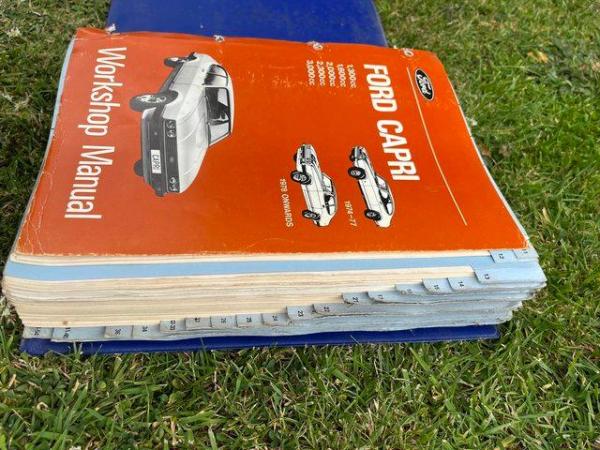 Image 2 of Ford Capri Workshop Literature/Manual