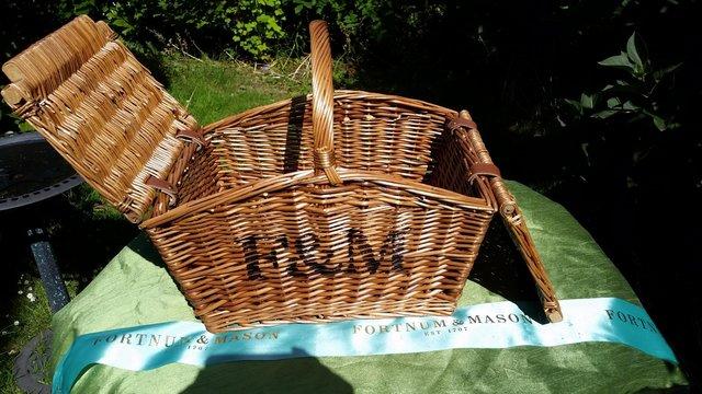 Image 2 of Picnic Basket, used once, but as new, and empty F&M