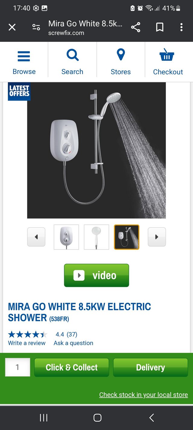 Preview of the first image of Mira vie electric shower.