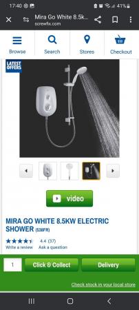 Image 1 of Mira vie electric shower
