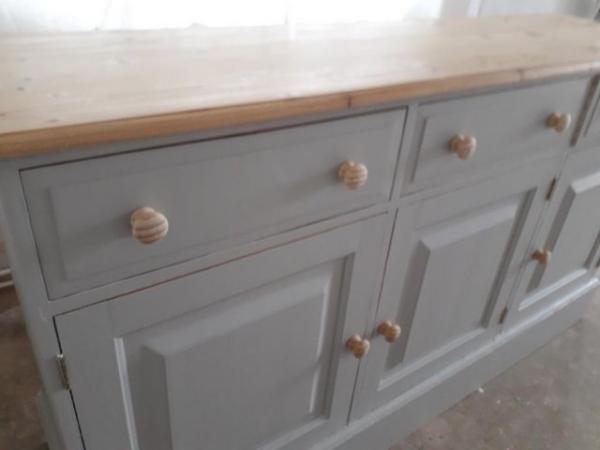 Image 1 of Large solid pine sideboard