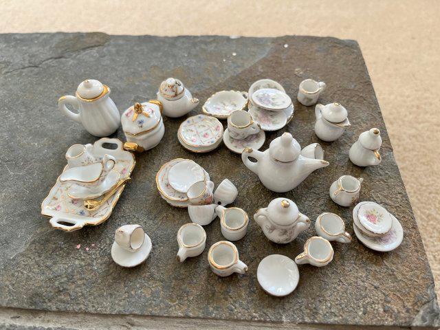 Preview of the first image of Miniature china set for dolls house or Sylvanians.