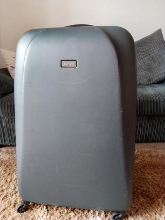 Image 1 of Antler Large Suitcase in dark grey/black