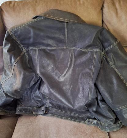 Image 2 of Mens KID leather jacket. Medium size