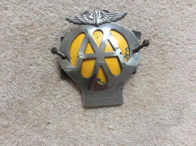Preview of the first image of AA Vintage Car Badge 1962 - 1963.