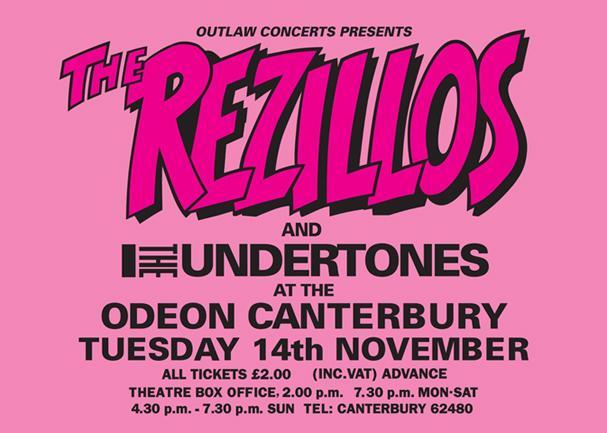 Preview of the first image of THE REZILLOS at CANTERBURY ODEON 1978.