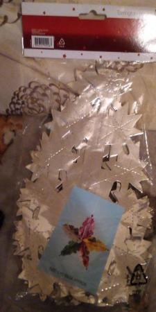 Image 1 of String of Christmas Decorations Star design