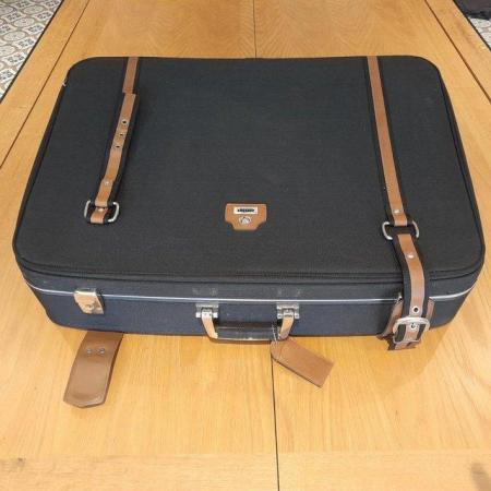 Image 1 of Large Vintage Antler Suitcase with Wheels