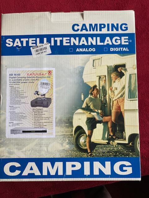 Preview of the first image of Zehnder portable digital camping satellite reception kit.