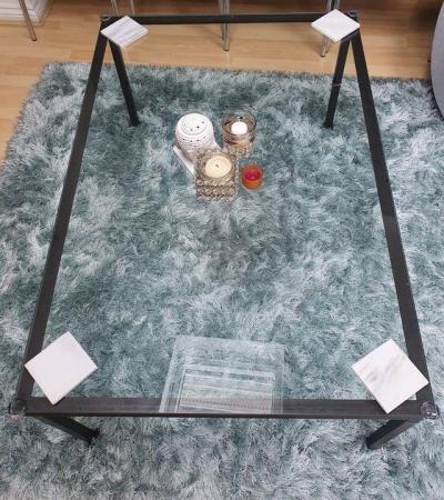 Image 2 of Indoor or outdoor glass table with attachment for 2nd layer