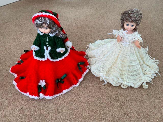 Preview of the first image of Doll with Handmade Crochet Outfits.