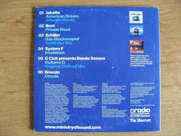 Image 2 of The Chillout Session–6 Tracks Card Sleeve CD, Promo, Sampl