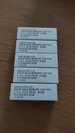 Image 1 of Philips ECG JAN NOS 5751 vacuum tube