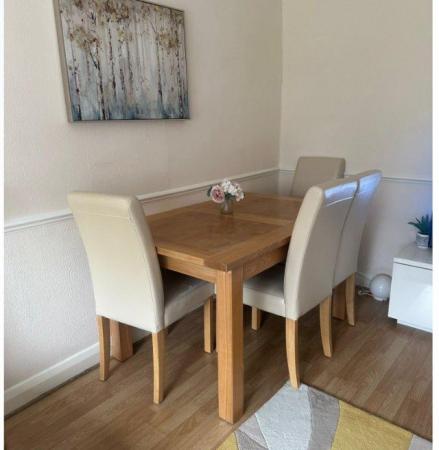 Image 2 of Dining table with 4 chairs for sale