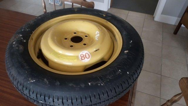 Preview of the first image of Honda CRV spacesaver spare wheel. Never been used..