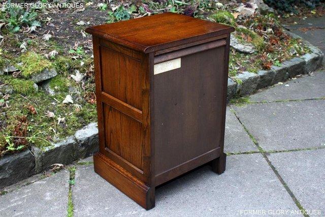 Image 43 of A PAIR OF OLD CHARM LIGHT OAK BEDSIDE CABINETS LAMP TABLES