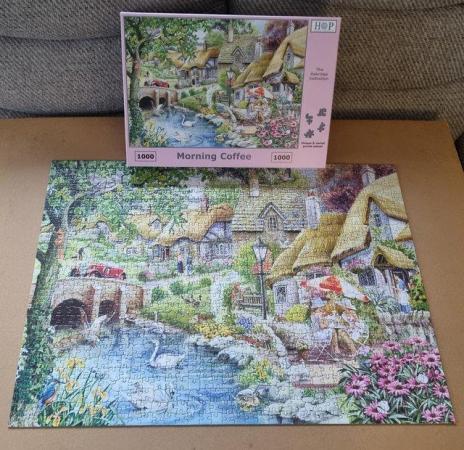 Image 2 of 1000 piece jigsaw called MORNING COFFEE by THOP