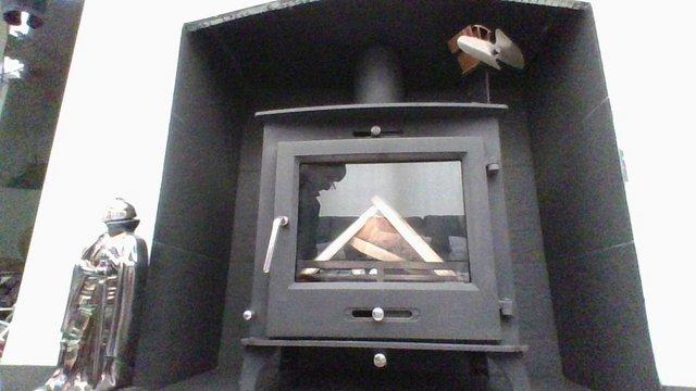 Preview of the first image of Ecosy Ottawawoodburner12kw steel stove for sale.