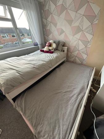 Image 1 of Single bed with pull out trundle bed