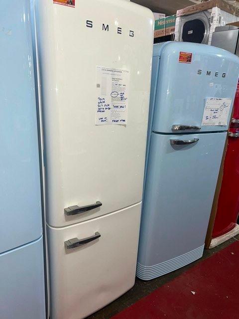 Preview of the first image of SMEG 70CM 50S STYLE RIGHT HAND WHITE FRIDGE FREEZER-SUPERB.