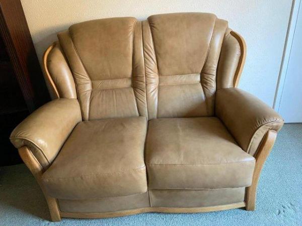 Image 1 of Bardi Italian Leather 2 seater sofa settee