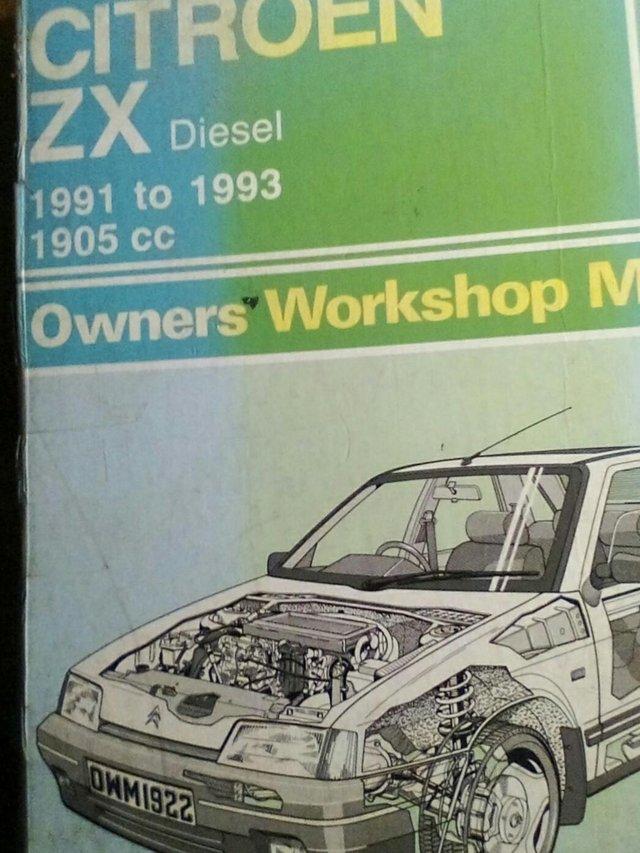 Preview of the first image of Citroen ZX diesel manual.