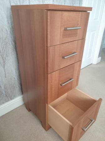 Image 2 of 5 drawer Walnut unit, excellent condition