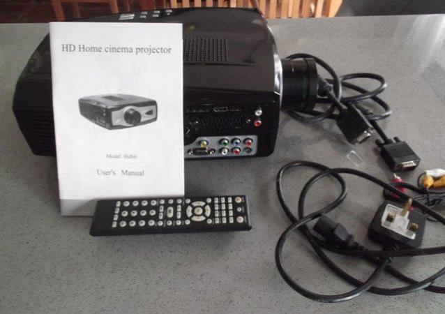 Image 3 of Home Projector Model Hd66 has had very little use like new