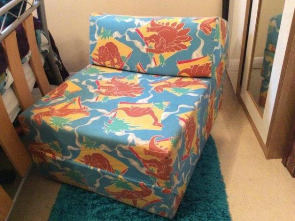 Image 2 of Childs dinosaur single sofa/bed