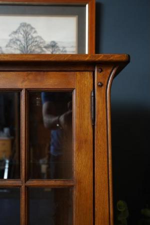 Image 8 of Old Charm Style Solid Oak Dresser Very Heavy Display Cabinet