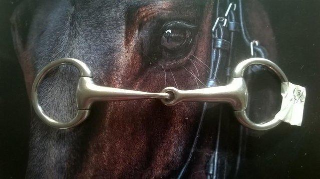 Preview of the first image of Horse bit 43/4" Eggbut snaffle.