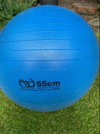 Image 1 of Swiss exercise ball, blue colour