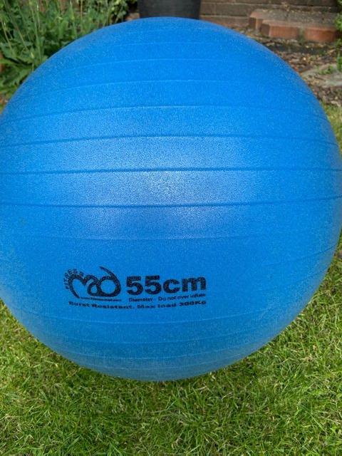 Preview of the first image of Swiss exercise ball, blue colour.