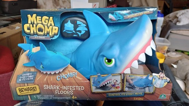 Image 3 of Mega Chomp Radio Controlled Toy Shark RRP £35