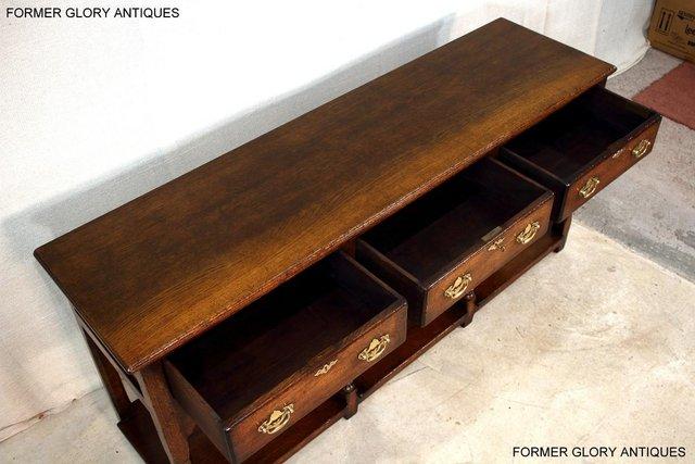 Image 64 of TITCHMARSH AND GOODWIN OAK DRESSER BASE SIDEBOARD HALL TABLE