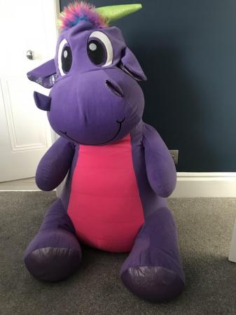 Image 2 of Giant Purple Dragon Soft Toy
