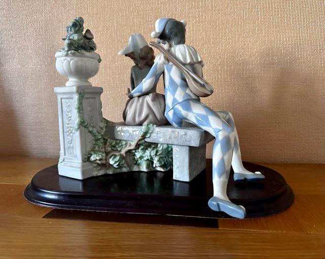 Preview of the first image of Lladro Nao “ Precious Love” porcelain figures..