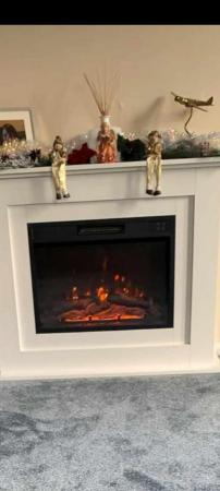 Image 2 of Electric fire and surround for sale