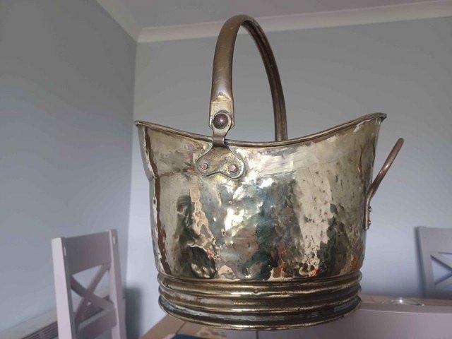 Preview of the first image of Brass Coal Bucket from Bridport.