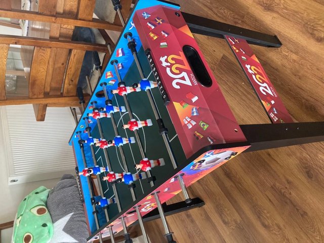 Preview of the first image of children/ adult football table on legs.
