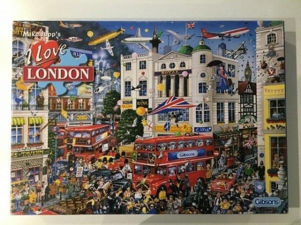 Image 2 of Gibson 1000 piece jigsaw titled I Love London.