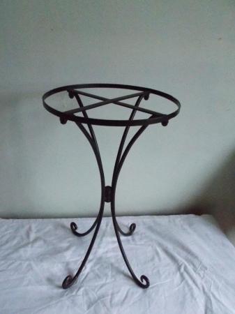Image 3 of Silver top Plant / Drinks stand 545mm High x 355mm Dia, VGC