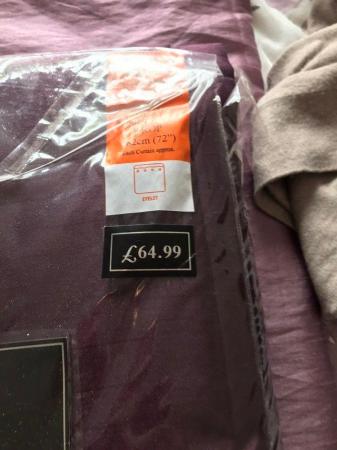 Image 1 of Dunhelm purple curtain brand new in package